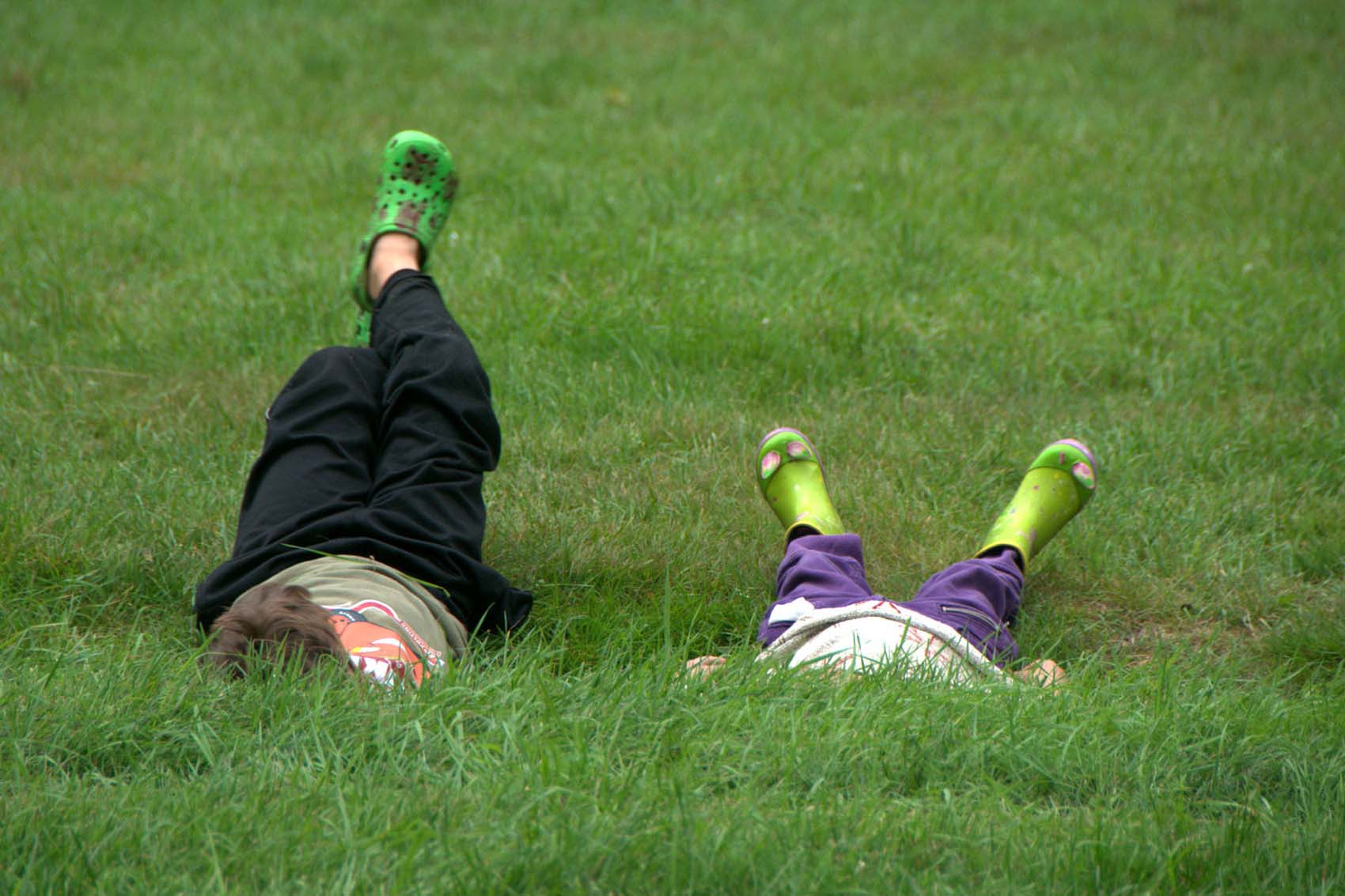 rusten in het grasland
