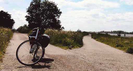 fietsend zwerven